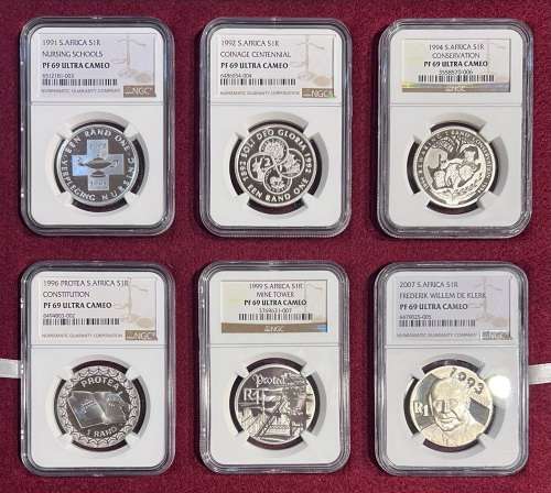 Variety of Graded Proof RSA Silver R1: NGC PF69UC - Bid PER Coin