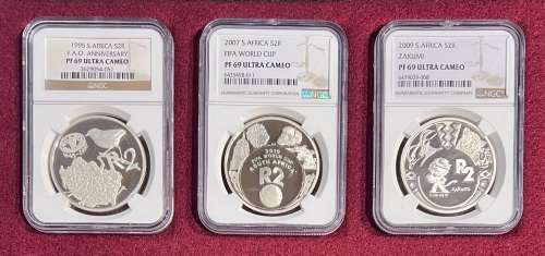Variety of Graded Proof RSA Silver R2: NGC PF69UC - Bid PER Coin