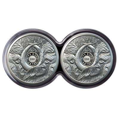 Stunning RSA Big 5 Series 1 Proof Fine-Silver 2021 Buffalo R5 Double Capsule Set