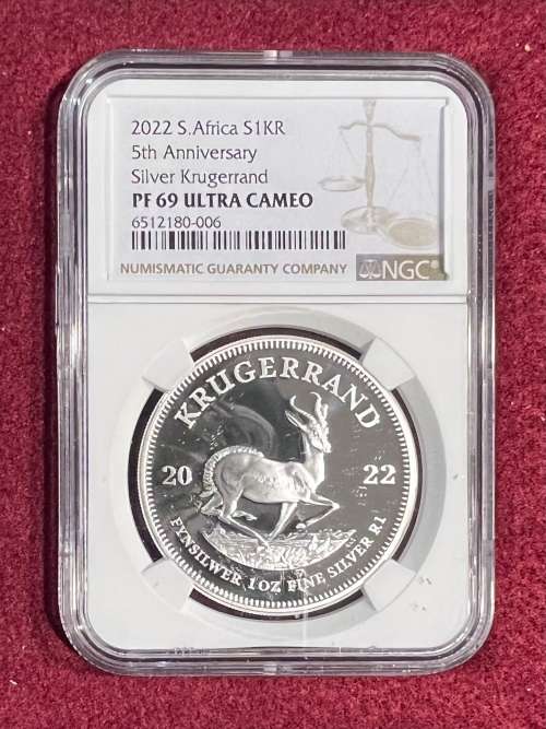 Graded RSA 2022 Silver Kruger R1: NGC PF69UC