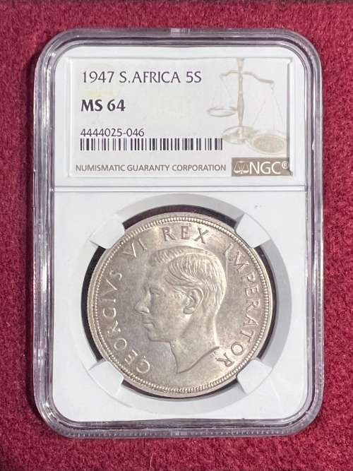 Graded Union of SA 1947 Silver Crown: NGC MS64