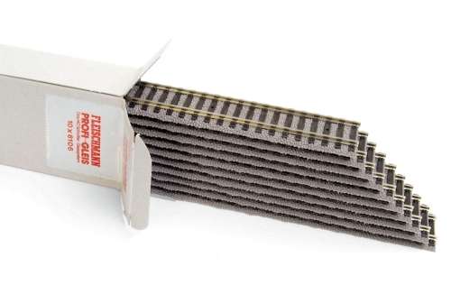 FLEISCHMANN PROFI FLEXI WOODEN SLEEPER TYPE TRACK 6106 (800mm) NEW BOX OF 10 LENGTHS