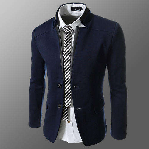 HH-80JK41#Men Coat-Dark Blue - *Door delivery for only R45*