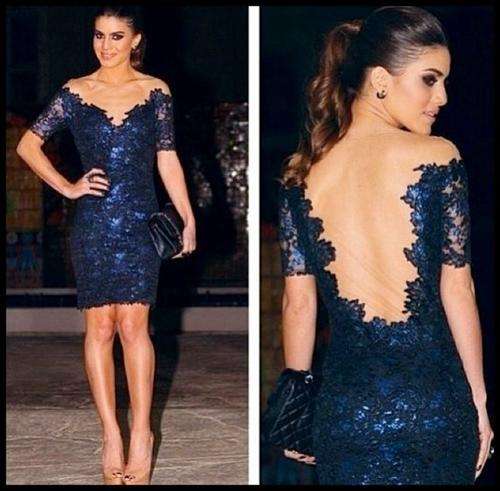 Short Sleeve Formal Evening Dresses