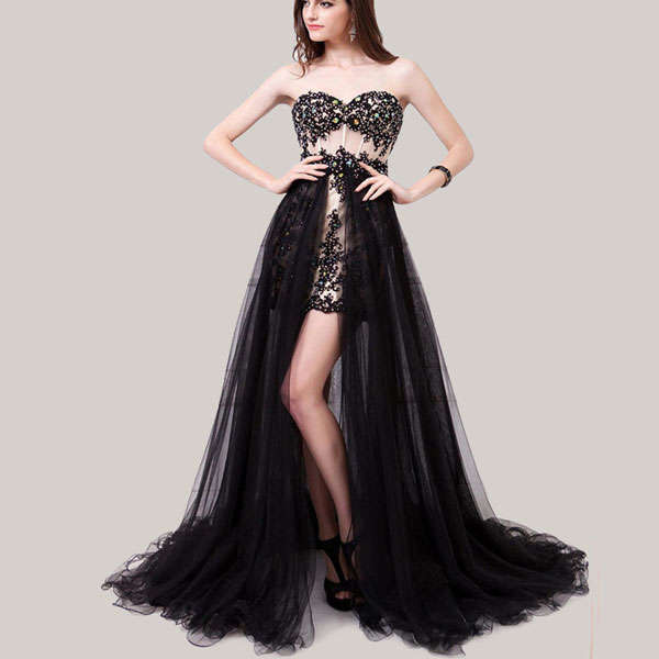 Women's Elegant Black Off The Shoulder Lace  Evening dress  - *Door delivery for only R45*