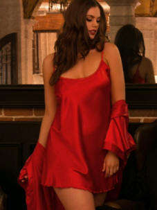 Plus Size Red Satin Chemise - Door delivery R150