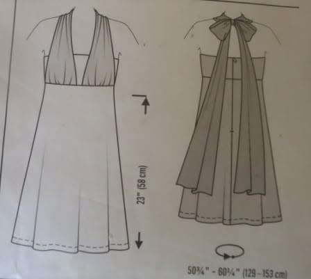 BURDA STYLE 7352 STUNNING INFINITY DRESS SIZE 6-8-10-12-14-16-18 COMPLETE