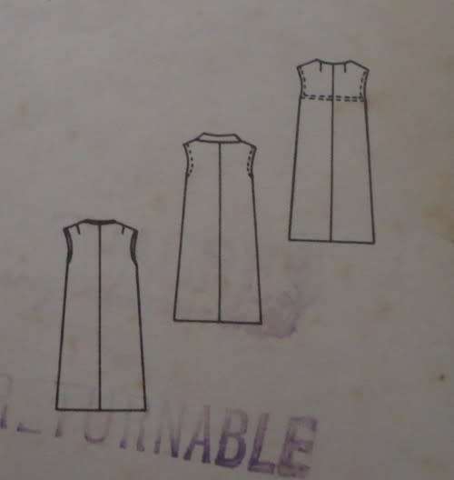 VINTAGE IBUTTERICK 3868 ONE PIECE DRESS SIZE MEDIUM 12 - 14 COMPLETE-NO SEWING INSTRUCTIONS