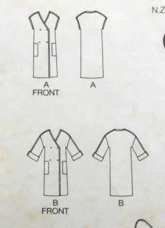 BUTTERICK 4912 LOOSE FITTING DRESS SIZE 8-10-12 COMPLETE-CUT TO 12 - sewing patten