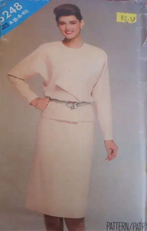 BUTTERICK 5248 TOP & SKIRT SIZE A 6-8-10 COMPLETE-ZIPLOC BAG- SEWING PATTERN