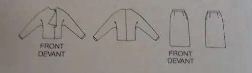 BUTTERICK 5248 TOP & SKIRT SIZE A 6-8-10 COMPLETE-ZIPLOC BAG- SEWING PATTERN