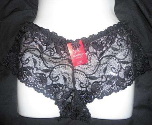BEAUTIFUL BLACK FULL LACE BOYLEG - XXL