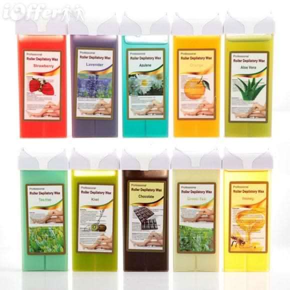 WAX REFILSS DEPILATORY ROLLER CATRIDGES IN CHOCOLATE,STRAWBERRY,ALOE VERA,TEA TREE,LAVENDER,ORANGE
