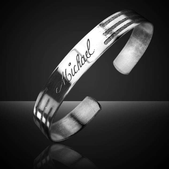 Stainless steel cuff bracelets engraved (we engrave anything on them)