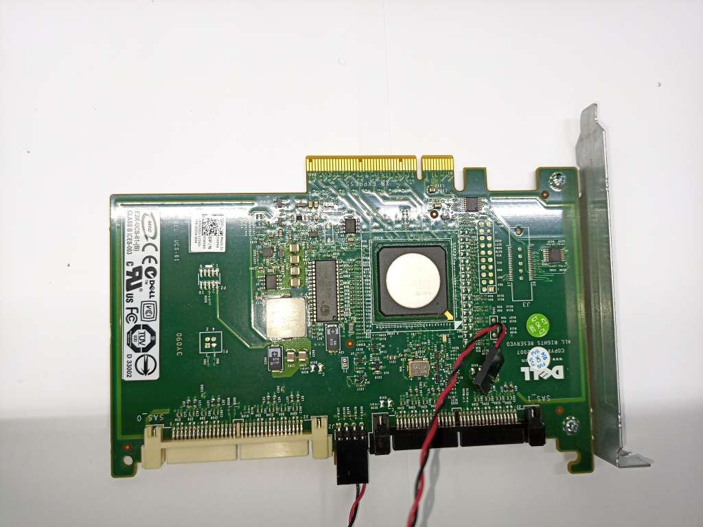 Dell PowerEdge SAS/SATA 6/iR RAID 0, 1 Controller Card - 0JW063