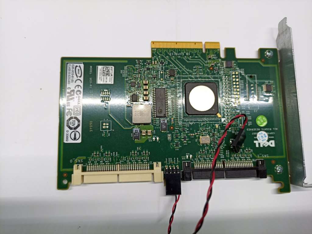 Dell PowerEdge SAS/SATA 6/iR RAID 0, 1 Controller Card - 0JW063