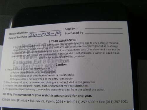 Hallmark Mens Gold Watch - HB1267C