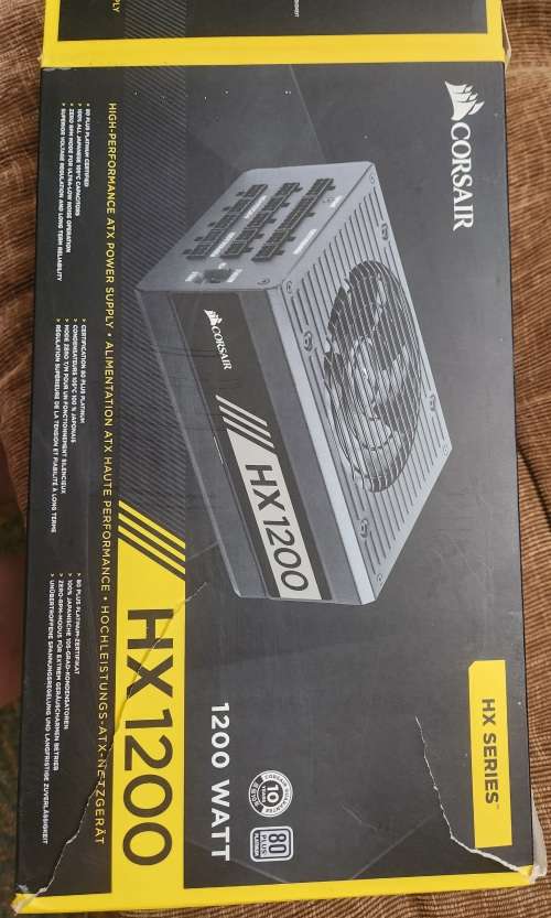 HX Series HX1200  1200 Watt 80 PLUS® PLATINUM Certified Fully Modular PSU