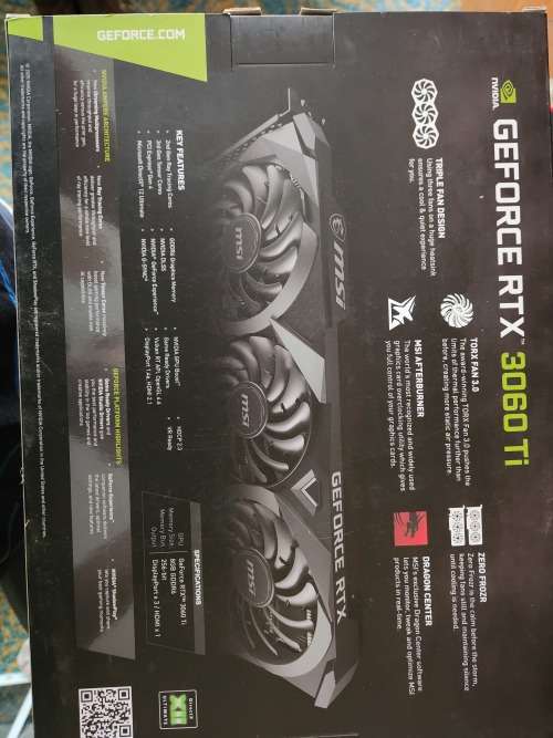 GeForce RTX 3060 Ti VENTUS 3X 8GD6X OC