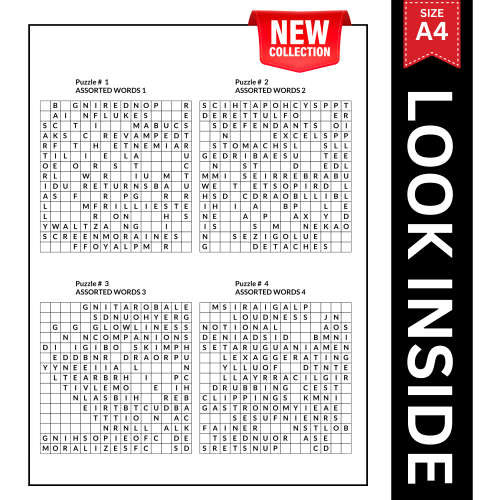 Word Search Download 100 Pages Puzzle Activity Adults Seniors Large Big Print Fun Pad