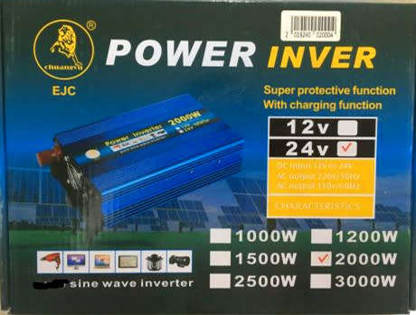 EJC Power Inverter 2000W 24V Modified sine wave