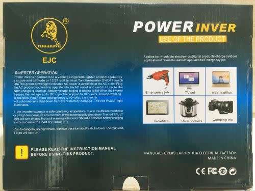 EJC Power Inverter 2000W 24V Modified sine wave