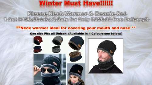 Face Mask Warmer Set