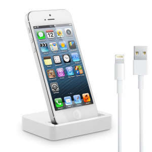 Apple iPhone 5 Dock Docking Charger Sync Cradle for iPhone 5 + USB cable 8 pin