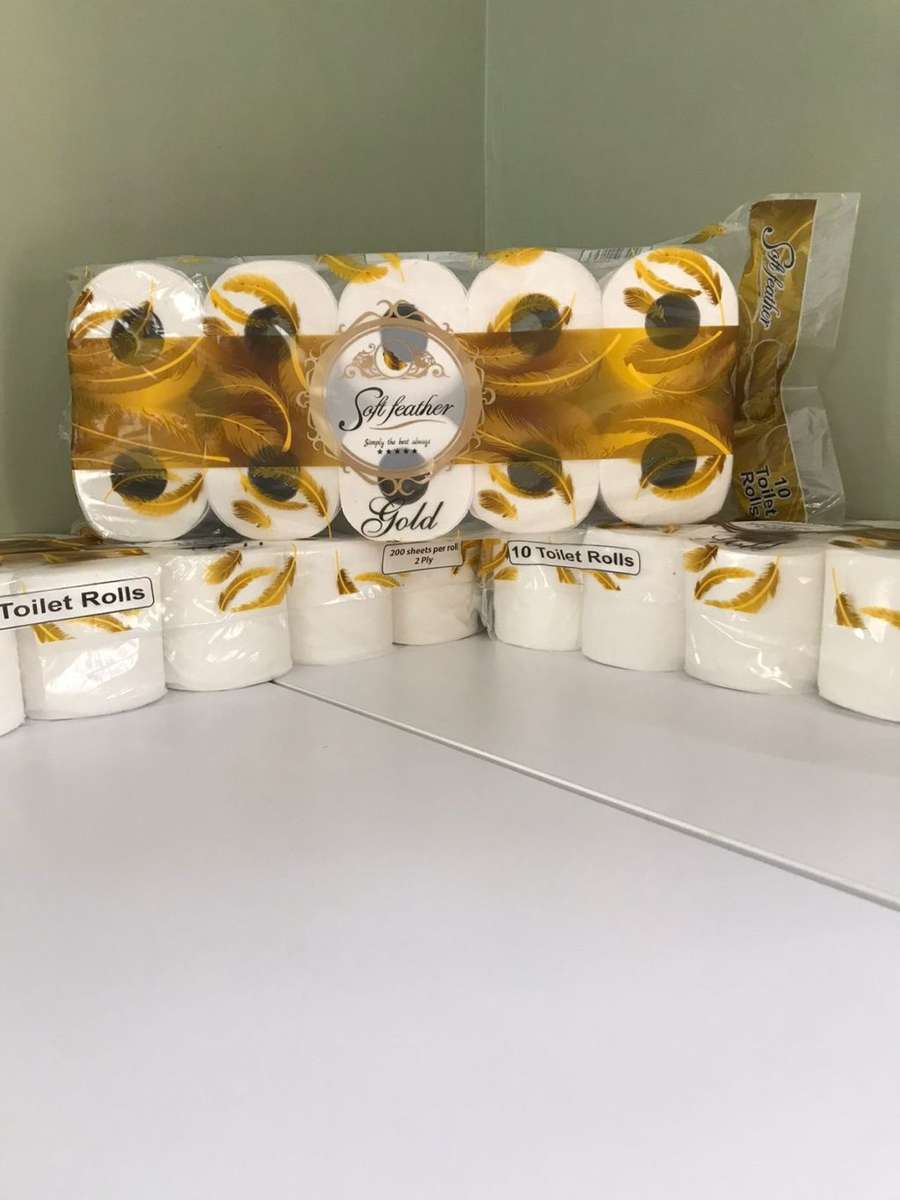 Soft Feather Gold Toilet Paper 2 Ply 10 Pack