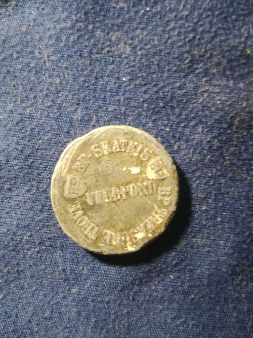 Very Rare/Collectable 1902 VELPOND BP SKATKIS TOKEN - COLLECTABLE - RARE