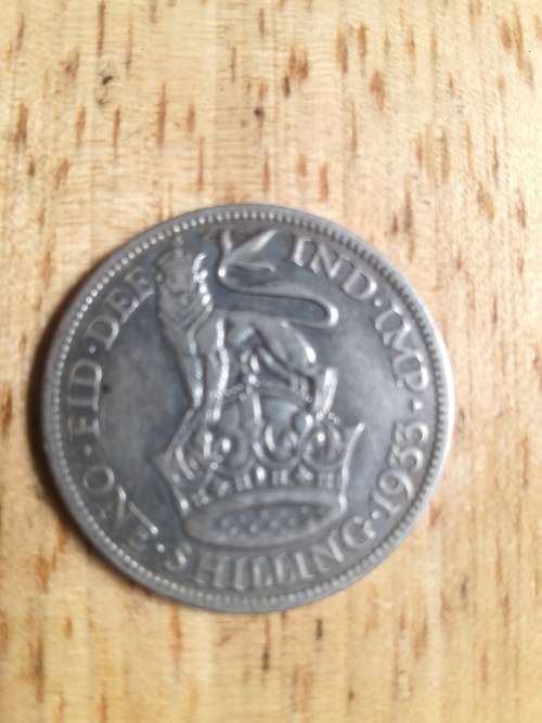 1933 Great Britain Silver Shilling Nice Original VG KM-833 CHN