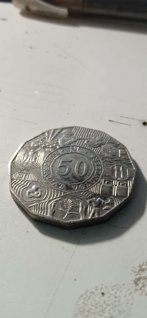 2003 Australia Volunteers Fifty 50 Cent Coin -