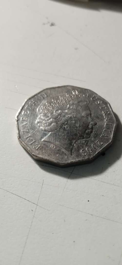 2003 Australia Volunteers Fifty 50 Cent Coin -