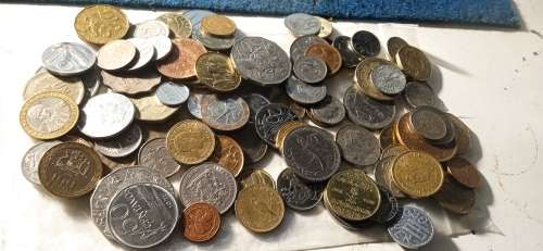 A large uninspected collection of Vintage European and what have you coins