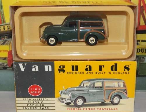 LLEDO VANGUARDS 1:43 MORRIS MINOR TRAVELLER  ALMOND GREEN VA10002 MIB.