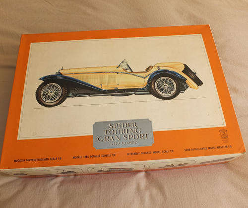 ***RARE***Pocher 1/8 Alfa Romeo Touring Spider Gran Sport K73 Kit UNSTARTED & 100% COMPLETE!!