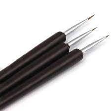 nail art brush 3pc