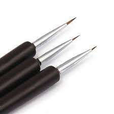nail art brush 3pc