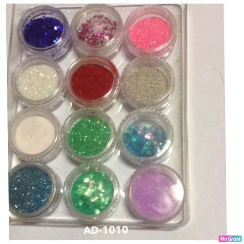 NAIL ART GLITER SET 12PCS