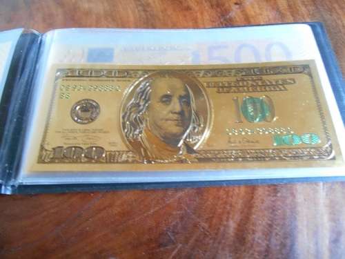 Perfect Gift, 24K Gold Banknote Collection in Collectors Folder