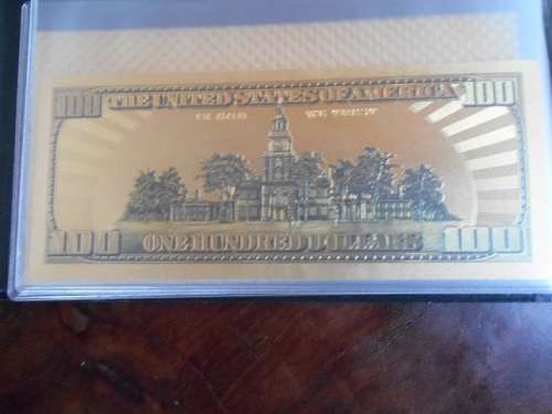 Perfect Gift, 24K Gold Banknote Collection in Collectors Folder
