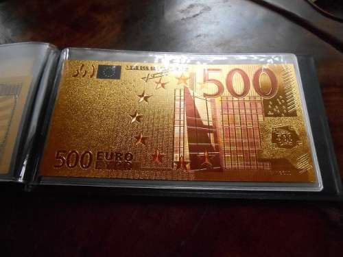 Perfect Gift, 24K Gold Banknote Collection in Collectors Folder