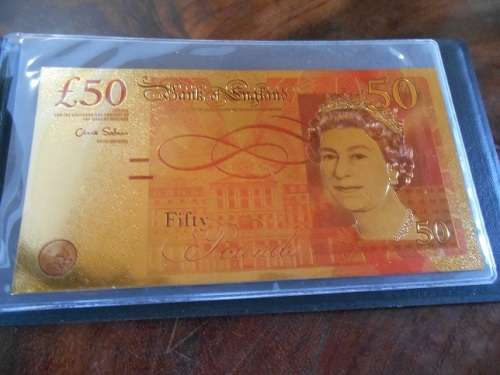 Perfect Gift, 24K Gold Banknote Collection in Collectors Folder