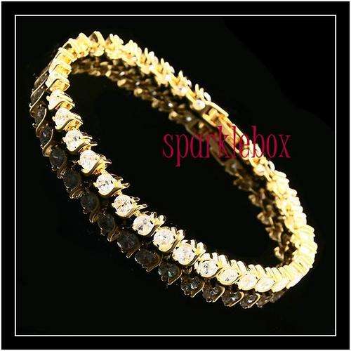 ***EXQUISITE SIMULATED DIAMOND TENNIS BRACELET***