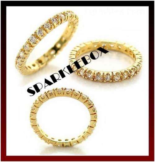 ***STUNNING ETERNITY CZ BAND RING*** SIZE 7