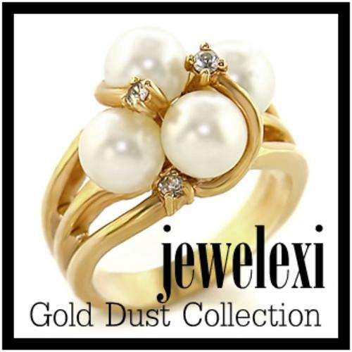 **5.00ct White Synthetic Pearl Cluster Ring**SIZE 7
