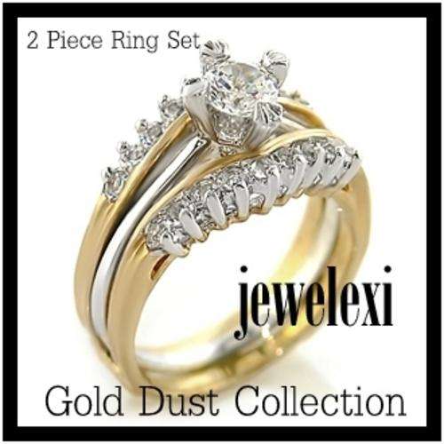**0.5ct Gorgeous CZ Wedding/ Engagement two piece ring set**SIZE 7