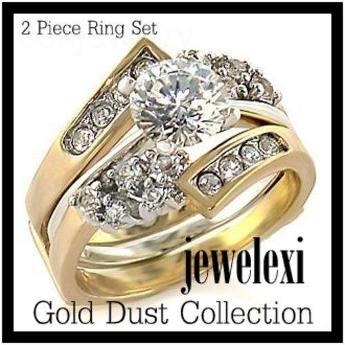 **!!SALE!!**Elegant 2pc Wedding/ Engagement Ring Set**SIZE 8