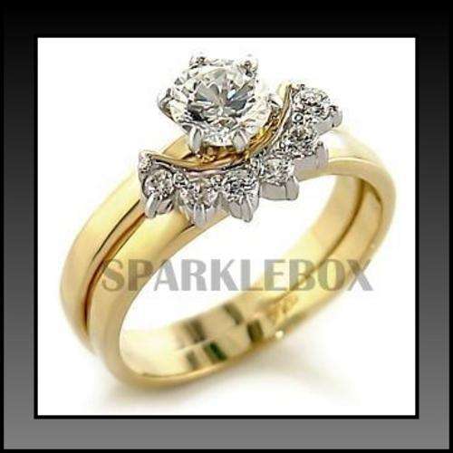 ***R50 STARTING PRICE***Vintage Style 2PC Wedding/Engagement Ring Set**SIZE 7