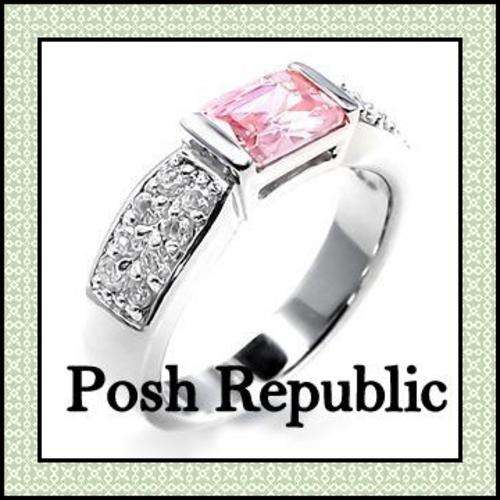***R55 SPECIAL PRICE***Ice Pink Etenity Bank Ring***SIZE 6